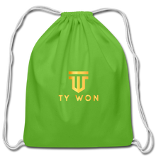 Load image into Gallery viewer, Ty Won Branded Cotton Drawstring Bag - clover