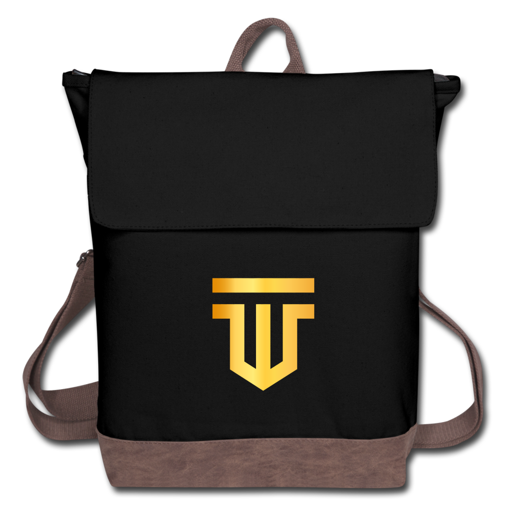 Ty Won Canvas Backpack - black/brown
