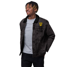 Load image into Gallery viewer, Ty Won Branded Unisex Denim Sherpa jacket