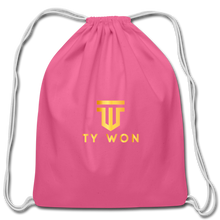 Load image into Gallery viewer, Ty Won Branded Cotton Drawstring Bag - pink
