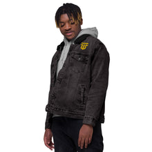 Load image into Gallery viewer, Ty Won Branded Unisex Denim Sherpa jacket
